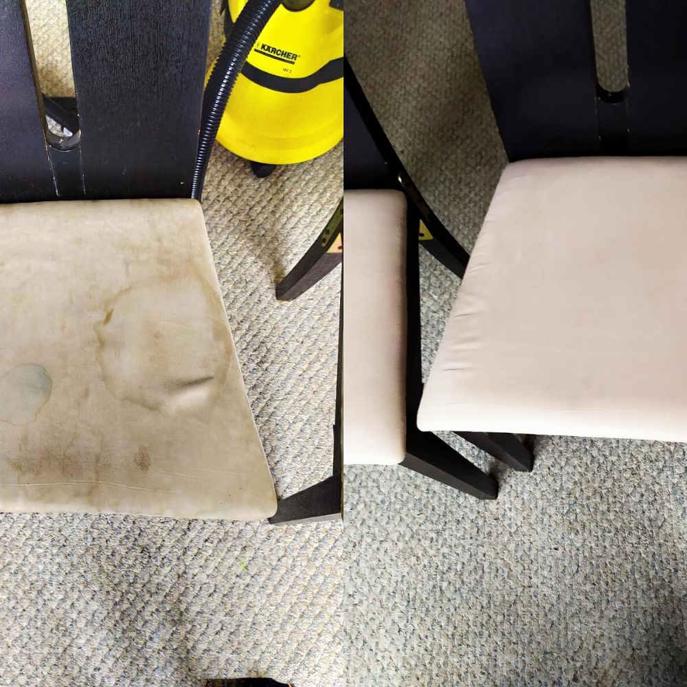 Чистка стільця До і Після